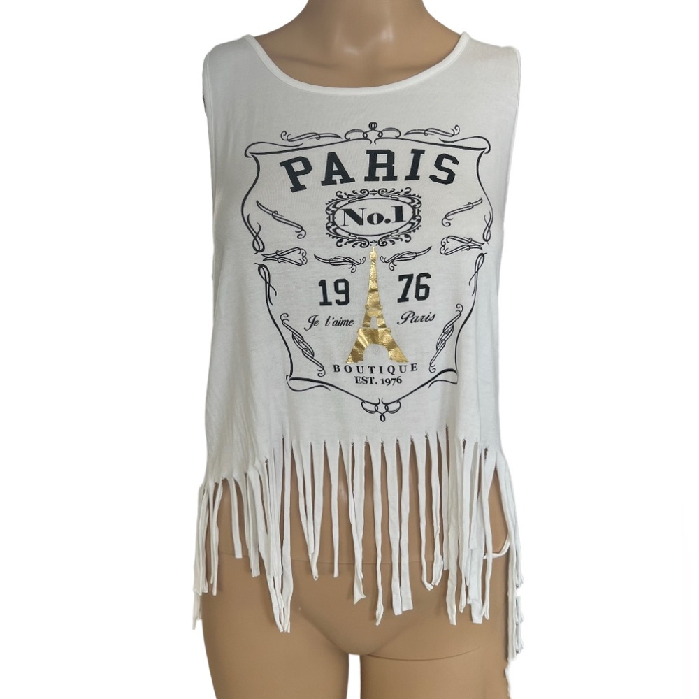 Urban Episode Fringed Layer Top Sleeveless Perris